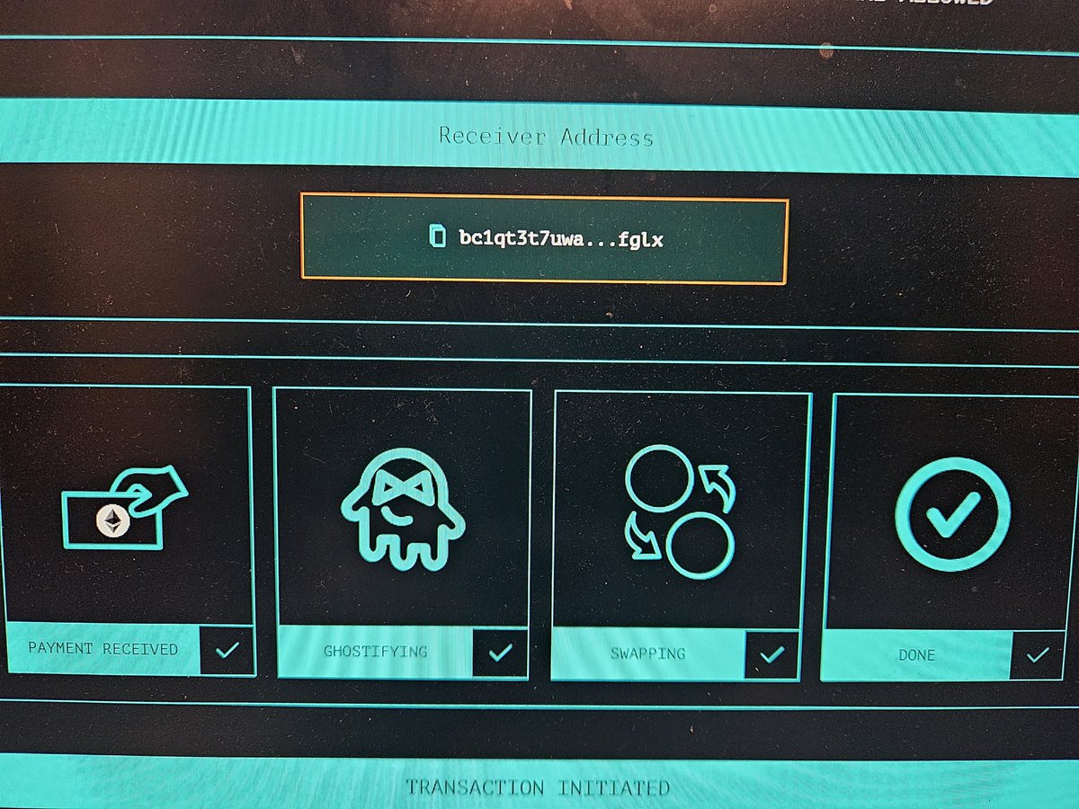 kirgnilreg's tweet image. First swap using @GhostyCash was quick and easy. From #bsc to #BTC   in a few minutes. An excellent experience!! Thank you!! #monetaryfreedom