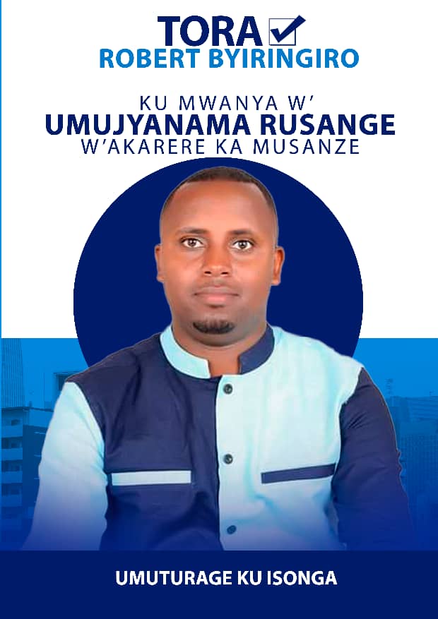 RYVCPMukoSector's tweet photo. Hitamo Neza Ugire Uruhare mu Iterambere Ry'Umuturage Aho Uri Hose #Tora #ROBERT_BYIRINGIRO kujya munama Njyanama y'akarere ka @MusanzeDistrict adufashe Gutezimbere Imibereho Myiza y'abaturage ndetse akomeze asigasire UBUMWE BW'ABANYARWANDA. @MusanzeYouth @RobertByiri https://t.co/QPncbMb6Cp