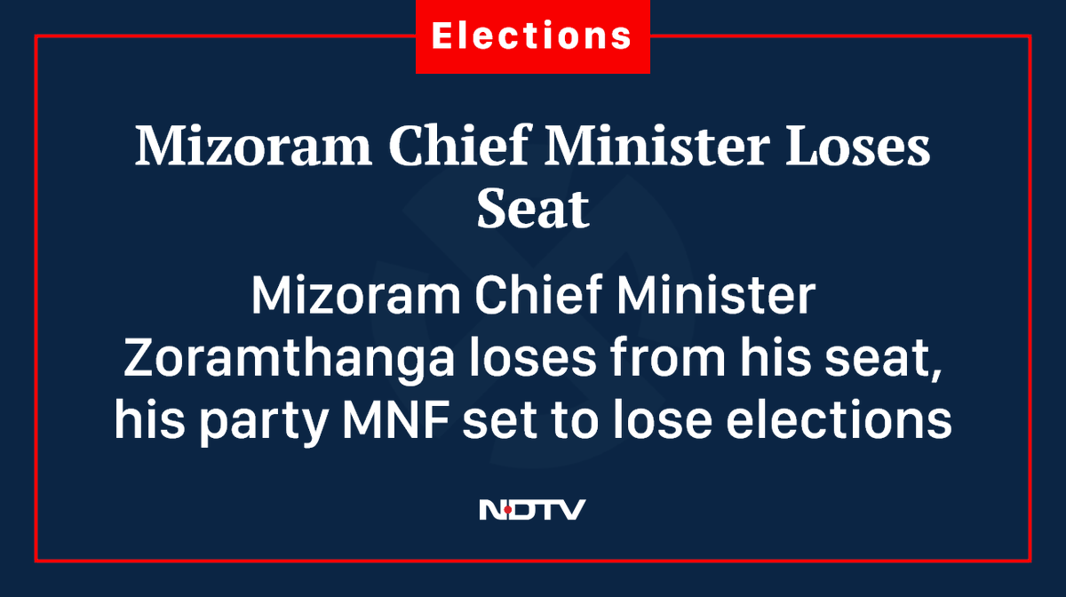 #ResultsWithNDTV # Zoramthanga #MizoramResults