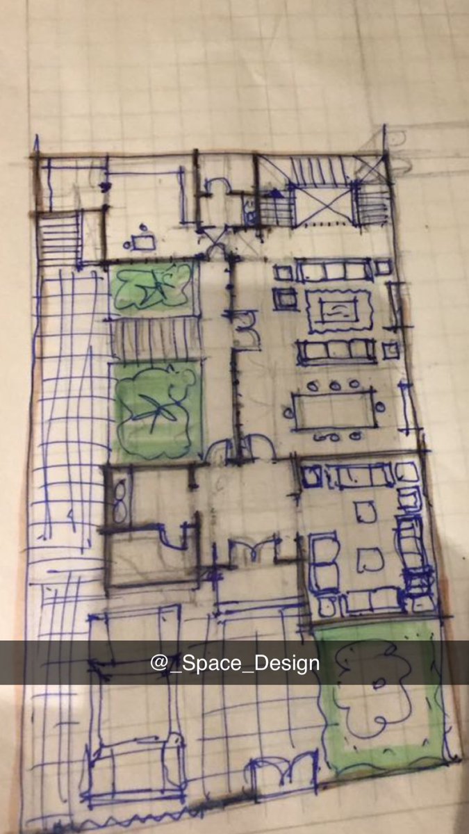 في بداية مشروع جديد لازم يكون التفكير في عمل تناغم بين الجمالية والوظيفية، وتحقيق التوازن بين المساحات شبه العامة والخاصة وتوفير انارة طبيعية لكل المساحات.

#تصميم تحت التطوير
🐈‍⬛