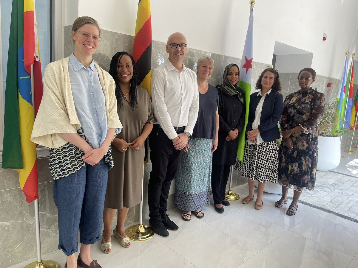 Byemisrach's tweet photo. IGAD HESAD Director Fathia Alwan welcomes BMZ  Eth Deputy Head of Development and GIZ country director to Eth and Djibouti https://t.co/qcqixj1N8w