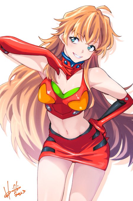 #アスカ生誕祭2023
今年描いた大人アスカで🎂✨ 