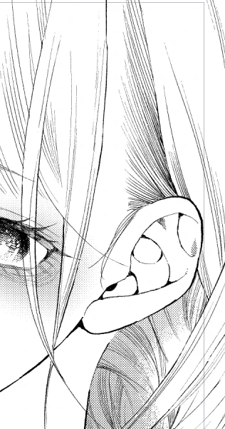 髪の毛の耳の上の部分 描くのめっちゃ好き🫰