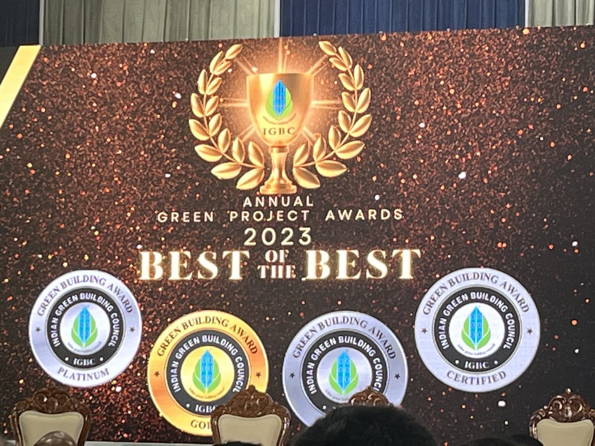 NirmaUniTweets's tweet photo. Nirma University as part of the Indian Green Building Congress - IGBC awardee was felicitated for its Green Campus with IGBC Green Campus-Gold Award at Green Building Congress 2023 held at Chennai Trade Centre, Chennai during November 23-25, 2023. https://t.co/WkGIPgkKCT
