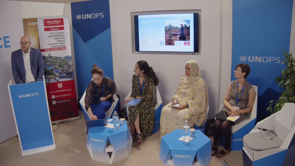 #HappeningNow #COP28 : #Women Building #Resilience in #Cities

🔵 <a href="/UNOPS/">UNOPS</a> Pavilion / blue zone Area B7, Building 88, Pavilion TA3-350

📺 #LIVE youtube.com/watch?v=EV26ro…

#Her4Climate #CitiesForWomen #MENA #ClimateAction
