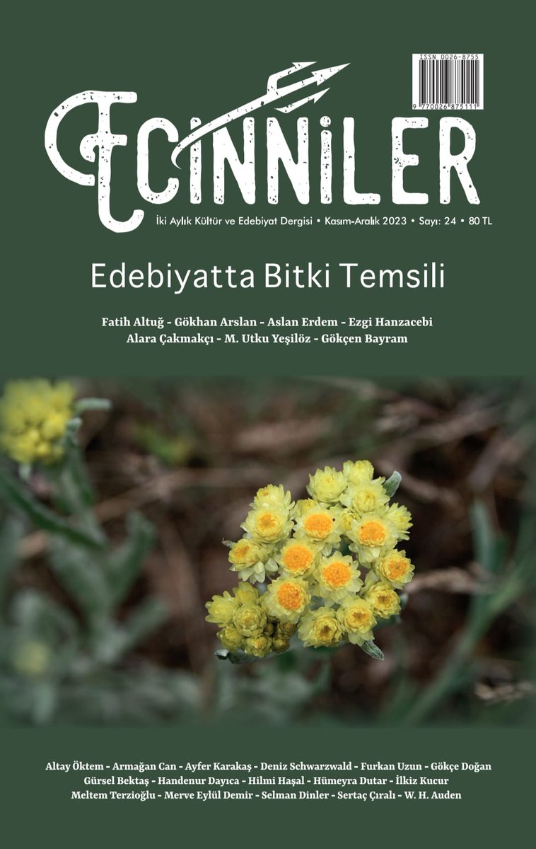 Ecinniler'in 24. sayısı çıktı @ecinnilerdergi edebiyathaber.net/ecinnilerin-24…