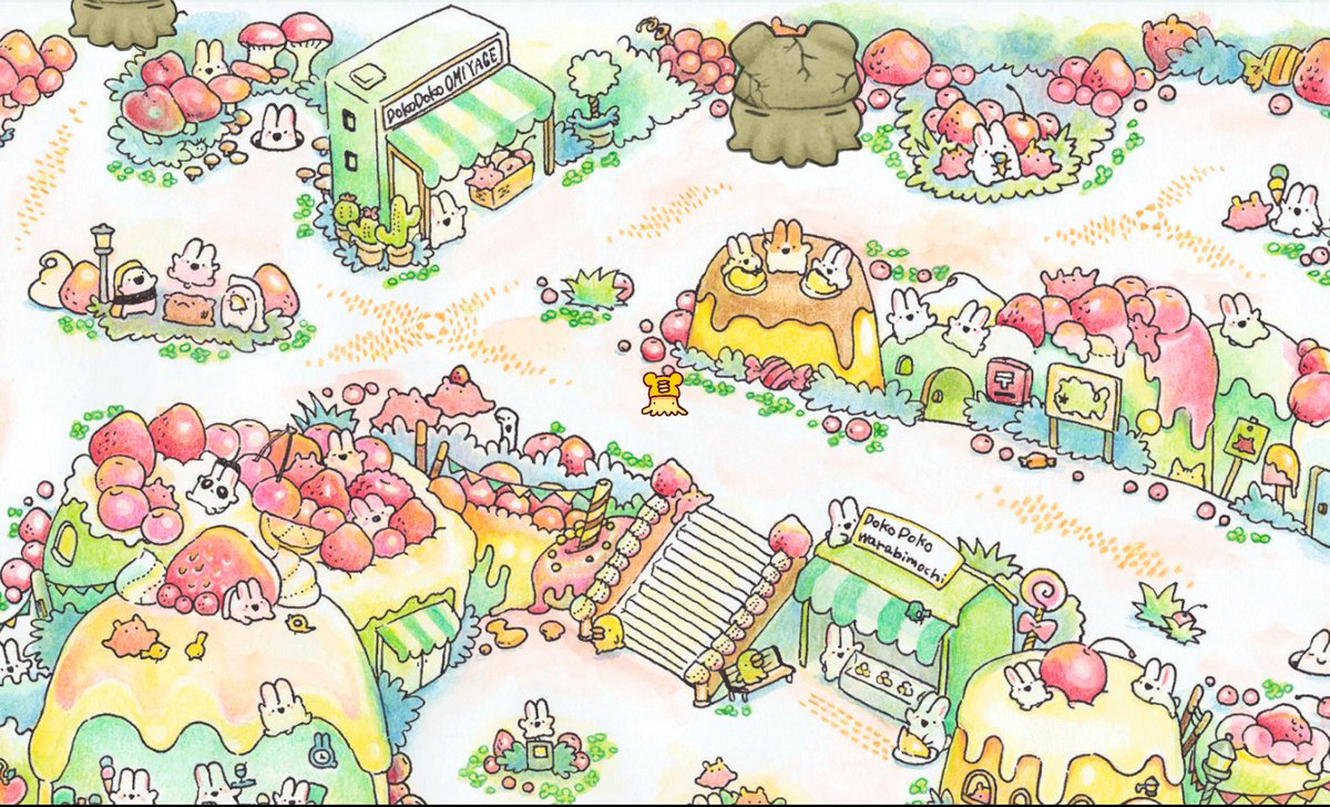謎解きや探索をして変身の呪文を集める、色鉛筆の絵が舞台の自作オンラインゲーム(無料)が12月11日まで公開中です! あと1週間で終了ですが、そこそこボリューミーなので今のうちに遊んでみて下さい!スマホやPCブラウザからアクセスしてお手軽に遊べるので是非! #asahaTown