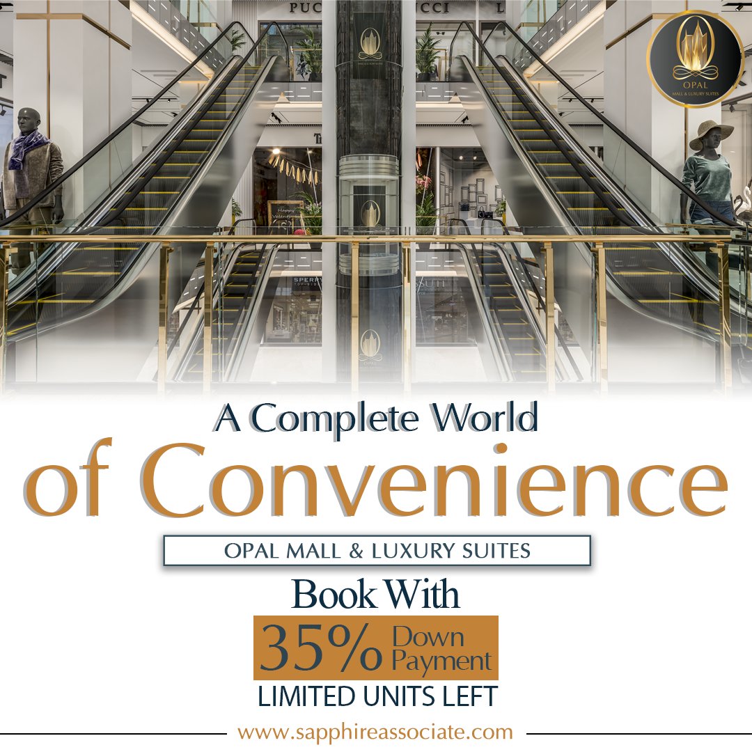 SapphireBuilder's tweet photo. https://t.co/DtRpqlRfi5

Opal Mall: Your all-in-one hub for convenience. Discover a world of shopping, dining, and leisure, making every visit a delight.

#Sapphirebuildersandassociates #OpalMall #oakvista #LookingLikeAWow #haniaaamir #AUSvPAK #MariaB #islamabad #Pakistan https://t.co/LEGXGjGOUp