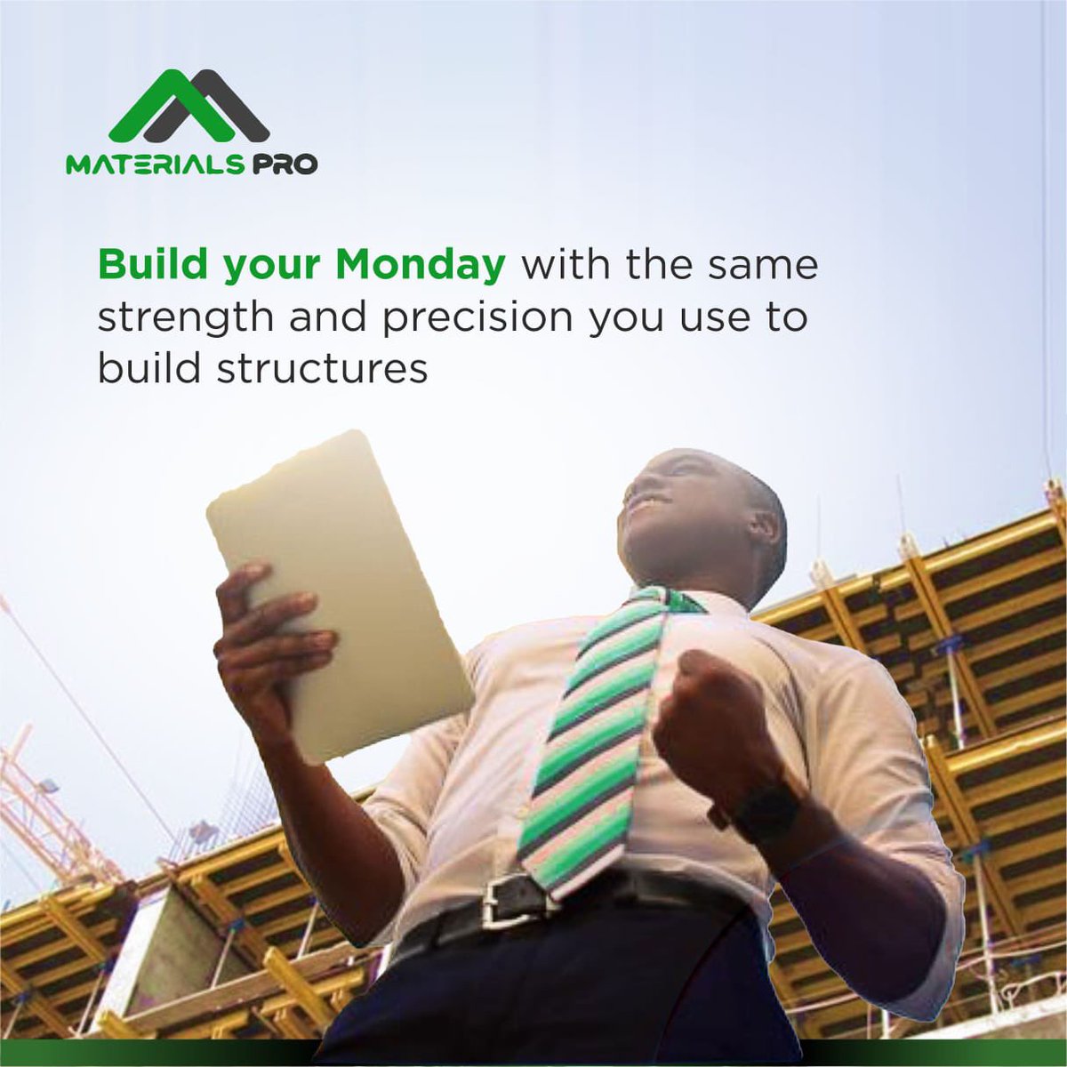 MaterialsProHQ's tweet photo. Constructing a powerful Monday with the same precision and strength we put into building structures. Let's lay a foundation for success this week.
#cementfacts #cementtips #concretefloor #structuralengineering #constructionworkers #concretelife #precast #concretelove
#cement https://t.co/ohARfY6Gez
