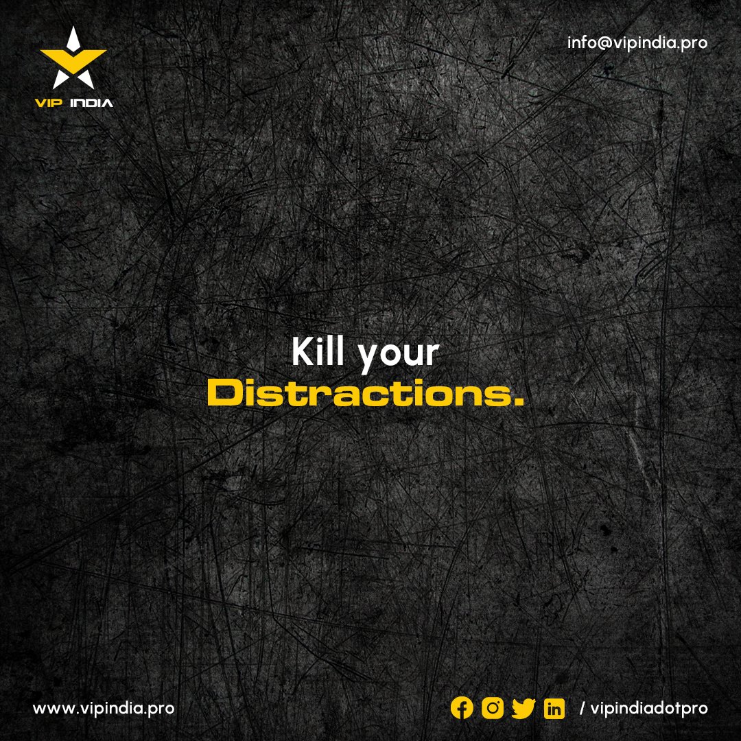 redmatrixdotpro's tweet photo. Kill your Distractions.
#chirala #vipindia #MotivationalQuotes #success #lifelessons #hyderabad #Hashtags #inspirational #promotedigitally #getsetgrow https://t.co/bXAkbVX9ky