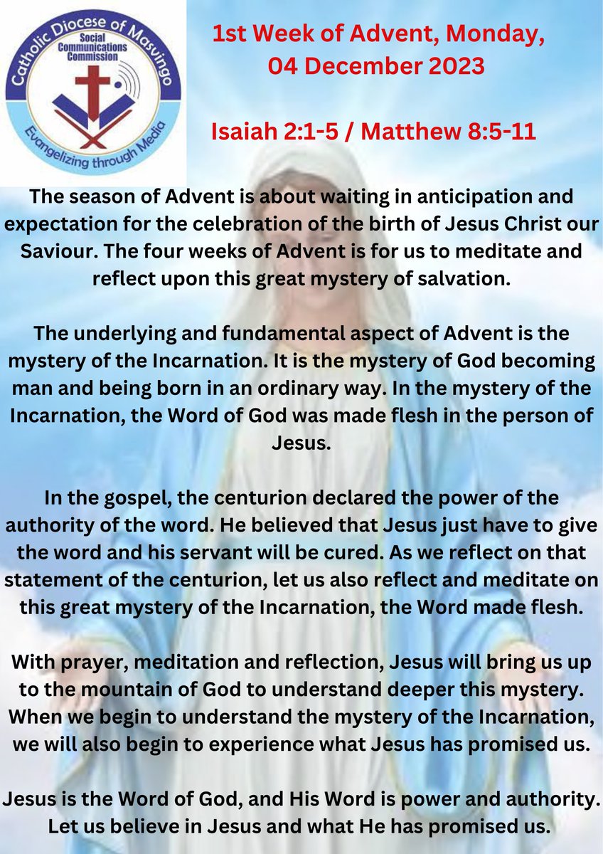 SoccomMsvDioces's tweet photo. Good morning, be blessed https://t.co/FLfOXET4cd