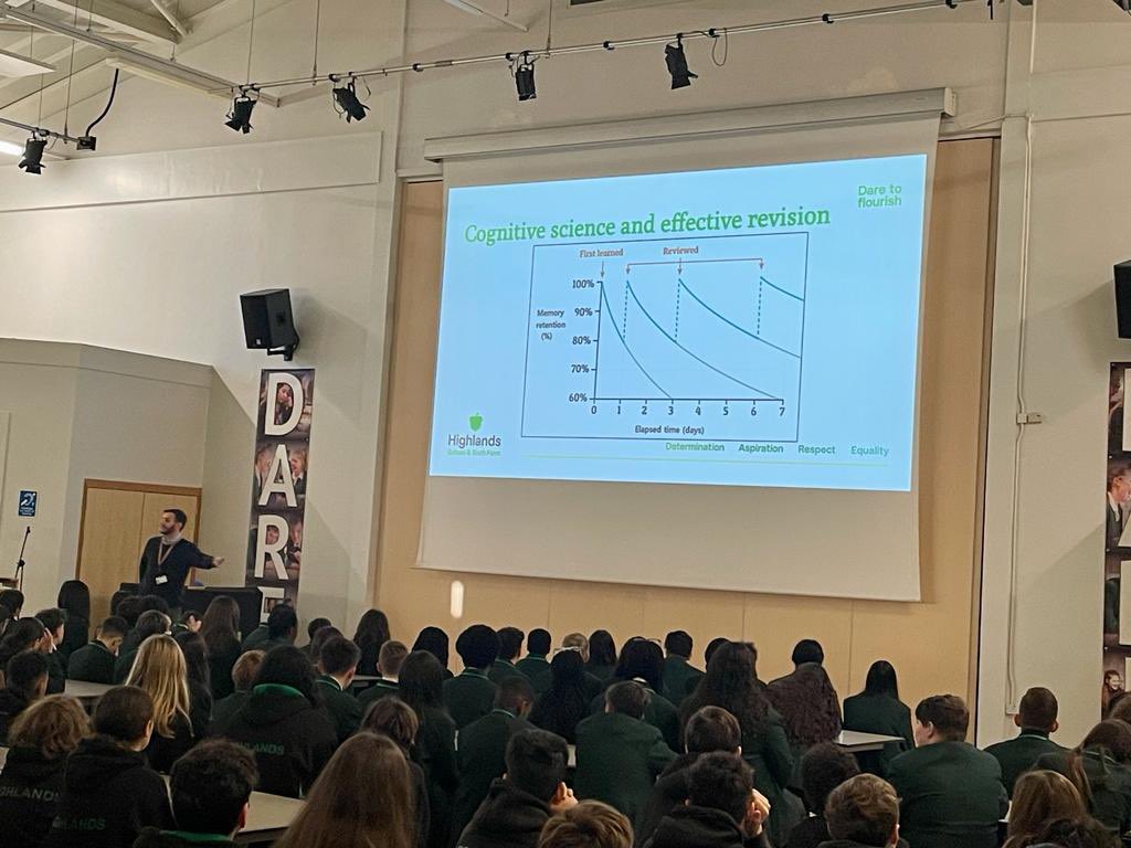Highlands_sch's tweet image. Year 8 assembly on effective revision techniques led by Mr Duce. This assembly will help prepare year 8 students for their mid year assessments this week. Good luck year 8s! #revisiontechniques