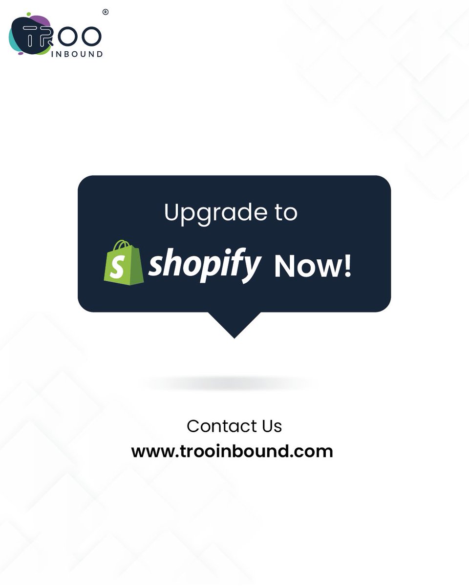 trooinbound's tweet image. Up your e-commerce game with a Shopify migration! 💪 Say goodbye to clunky Magento and hello to a seamless shopping experience for both you and your customers. 🤩 

#magentotoshopify #shopifymigration #Shopify #FutureOfEcommerce #TRooInbound