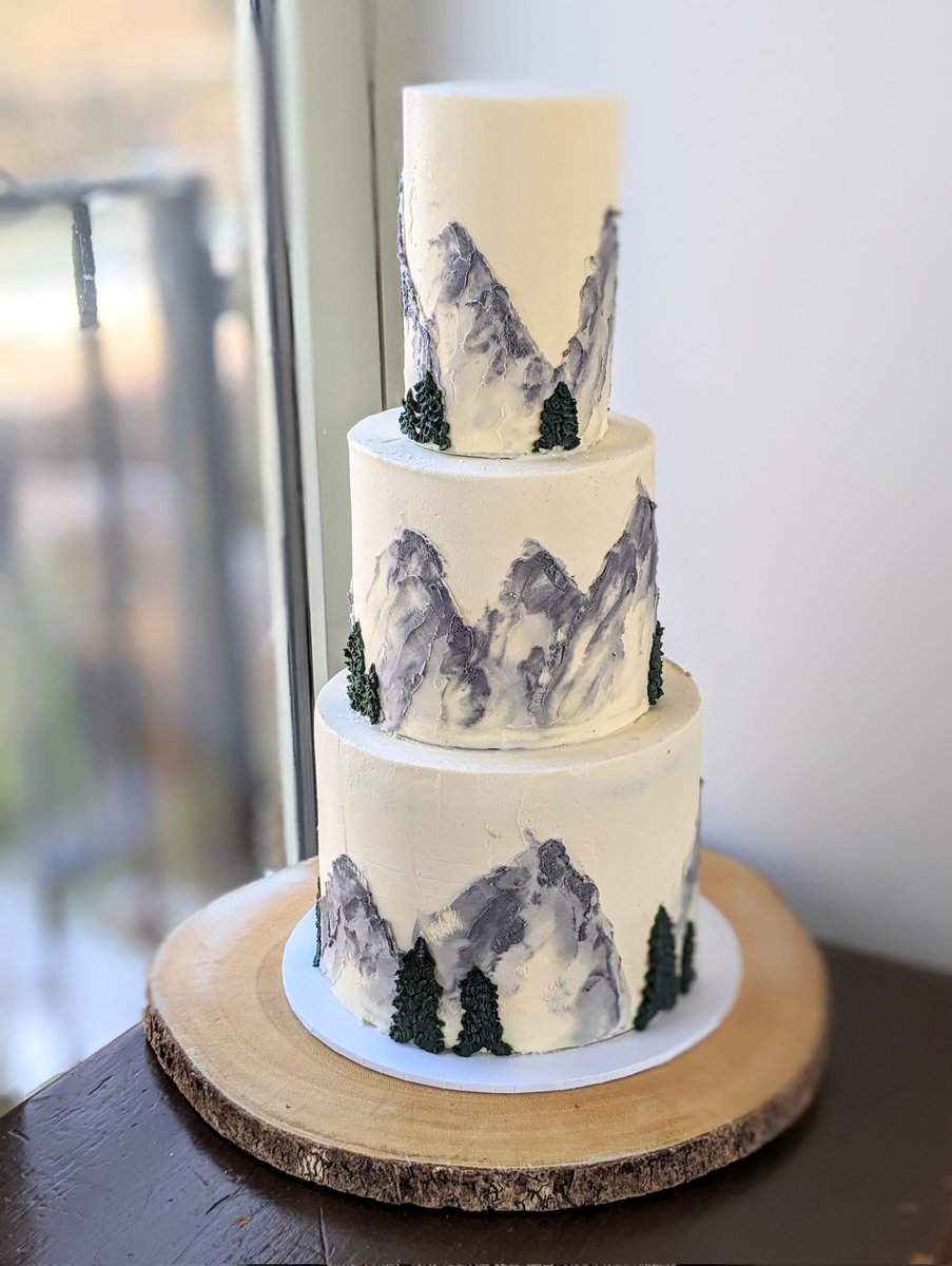 3LBBakery's tweet photo. Another cake from this weekend. For a couple who love adventuring X #mountaincake #walkingcake #yorkshireweddings #vegancake https://t.co/XyTNdqWhHE
