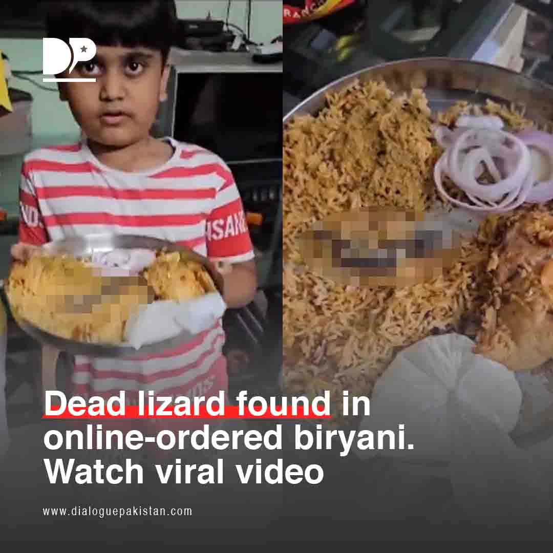 DialoguePak's tweet photo. A family recently experienced a harrowing dining ordeal, the mere thought of which could send shivers down anyone’s spine.
https://t.co/3QnEA9mQE3
#DialoguePakistan #DeadLizard #Food #Biryani #India #Harrowing #OnlineOrder #Family #Dinner #Children https://t.co/Bzm0Q5InYW