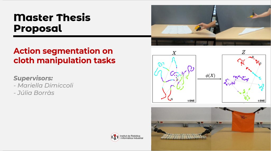 IRI_robotics's tweet photo. Do you want to do a Master Thesis or an internship with us?  We are looking for motivated students with good  programming skills 🙂 

Check this proposal: https://t.co/9yEZLqGnSJ https://t.co/Kjdle8xN4n