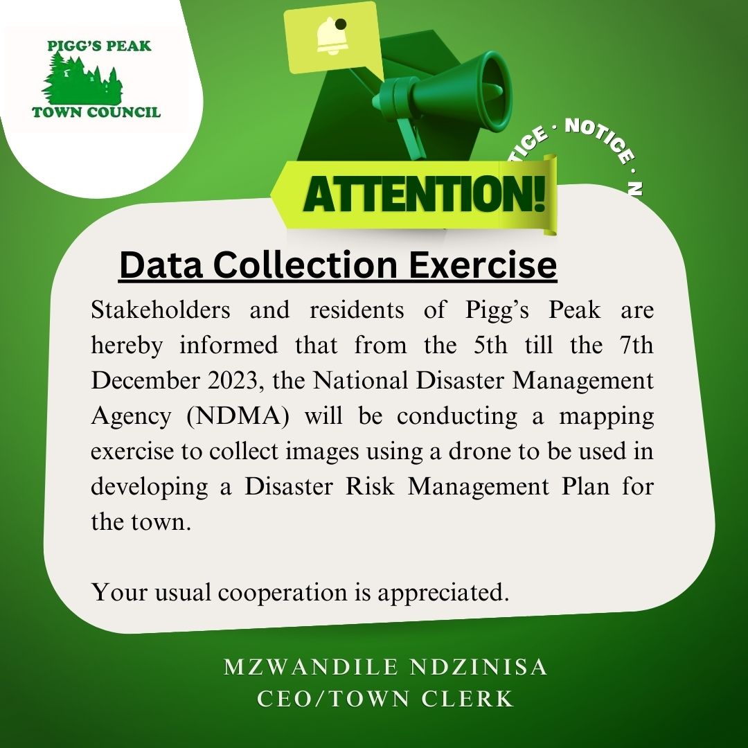 [URGENT NOTICE]
#PiggsPeakTown