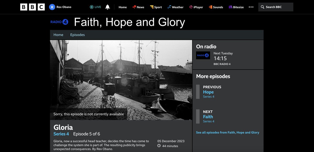 The new season of the ground breaking series Faith, Hope and Glory is on Radio 4 today at 2.15pm.  With episodes written by Roy Williams and Carol Russell and directed by Pat Cumper and Don Gilet. #bbcradio4 #bbcradiodrama #faithhopeandglory