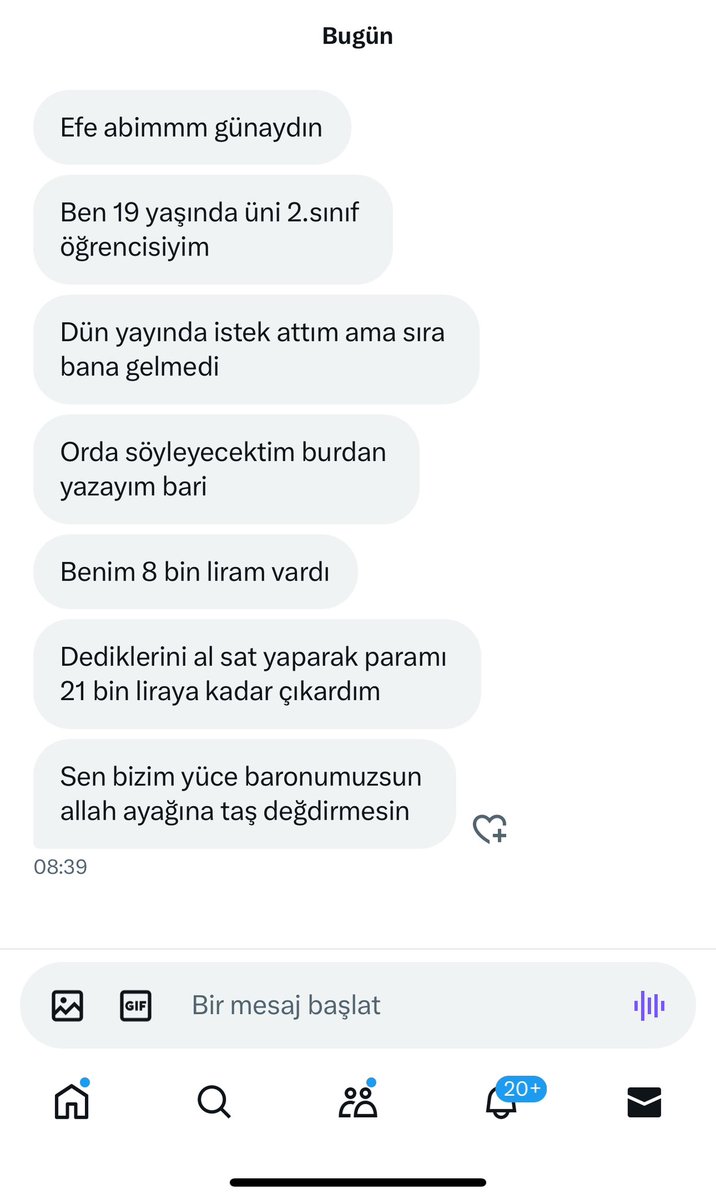 Defalarca kez yaptık yine yapacağız!

21 bin₺'yi 2 ayda 100 bin₺

Sonra onu da 5 ayda 500 bin₺ yapacağız.

Benimle olanlar zaten 3 haftada neler yaptığımı biliyorlar.

Benimle olan herkesi zengin edeceğime söz verdim. 

Yazdığım her hissenin arkasındayım

Kimler benimle?