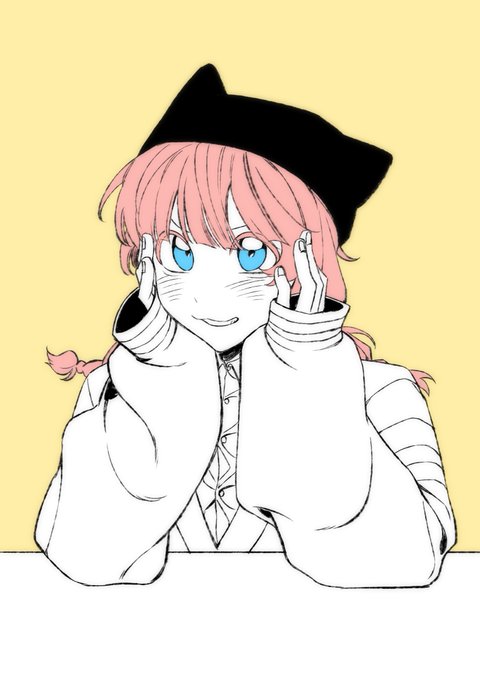 「猫耳帽子 ピンク髪」のTwitter画像/イラスト(新着)