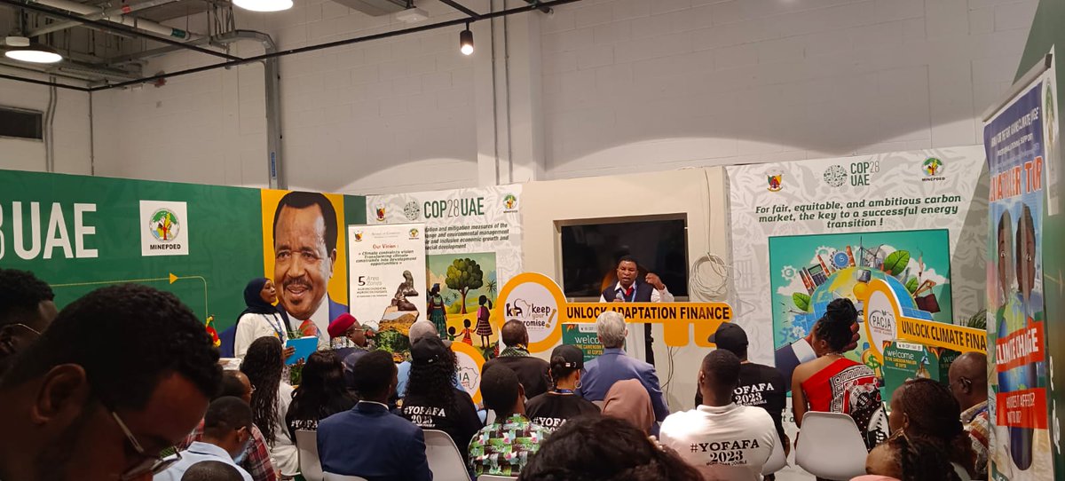 Africa's vulnerability to climate change demands urgent action. Glasgow's promise to double adaptation finance is commendable, but the gap persists. The youth demand that we raise awareness, demand accountability, and ensure the funds reach those who need it most. #PacjaatCOP28