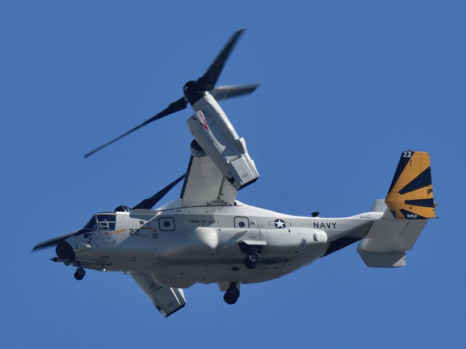 Oceanworldfree's tweet photo. 🇺🇲USN RUDY22 169452 #AEEBA5 

Bell-Boeing CMV-22B Osprey https://t.co/FxOGiGQU5s