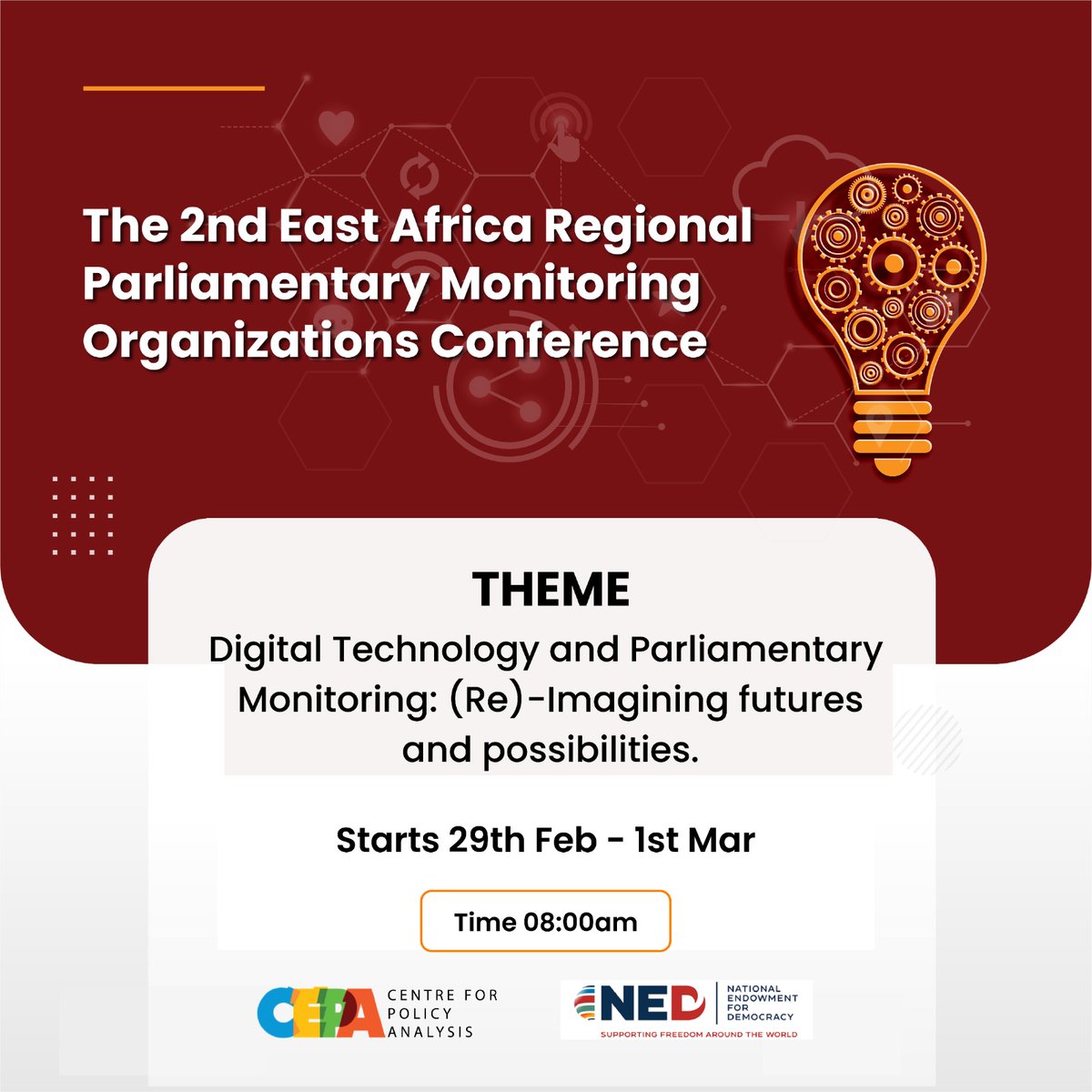 What do you know about Parliamentary Monitoring Organisations (PMOs) and their role in a democracy, especially in the current digital era? From Feb 29th to March 1st, 2024, @centre4policy will host the 2nd East Africa Regional Parliamentary Monitoring Organisations (PMO)…