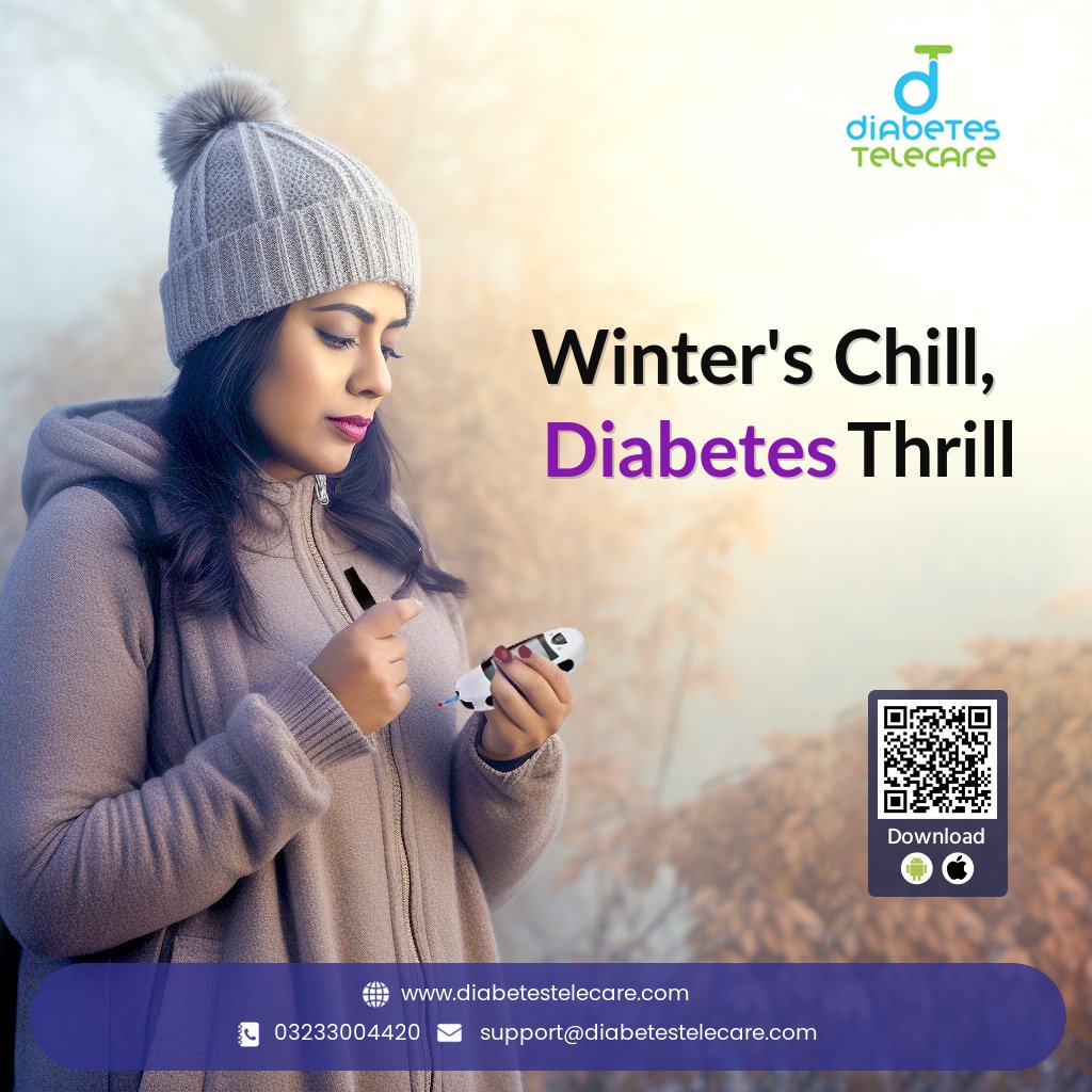 DTelecare's tweet photo. 🎿 Tackle #Diabetes head-on this winter! ❄️
✅ Regular blood sugar checks
✅ Healthy winter diet
✅ Stay active indoors
📲 Get our app for more tips:

Android: https://t.co/N4dy4skYOe
iOS: https://t.co/bMJTsA9lUC
#WinterHealth #DiabetesAwareness #diabetestelecare https://t.co/a67kFSbVaC