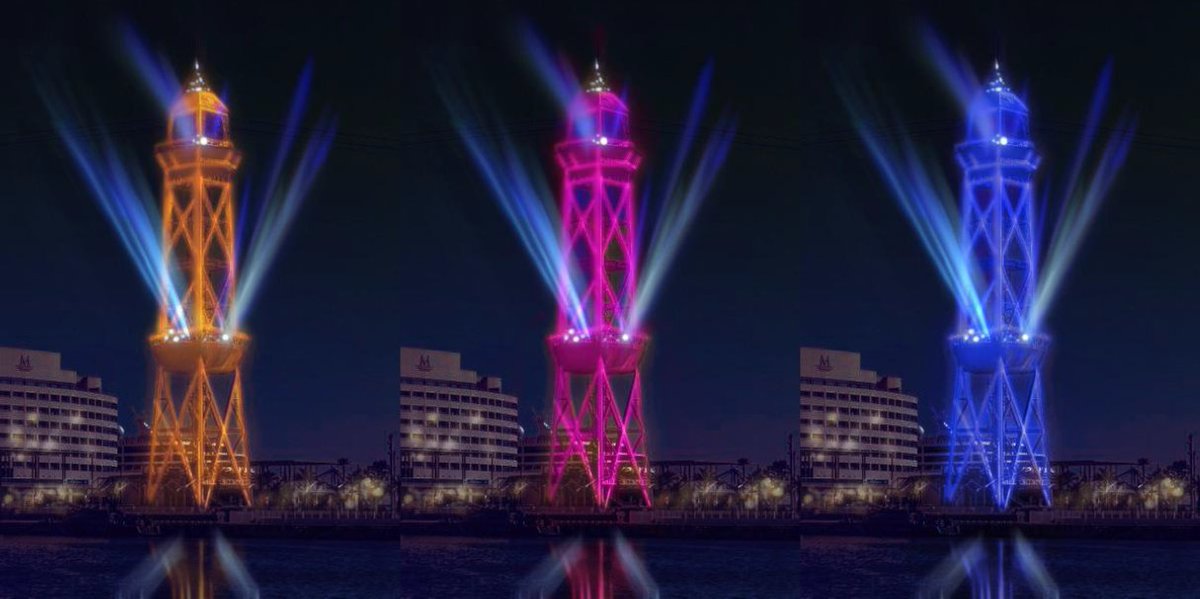 💥Demà! 👇 🎤 Vols veure en directe un espectacle de llum a la Torre de Jaume I i al grup BETA del @SomSX3? ✨Vine demà a les 18.30 h a l’encesa dels llums del #NadalAlPort al #PortVell! 🎄 Amb més activitats i espais que mai! 🙌