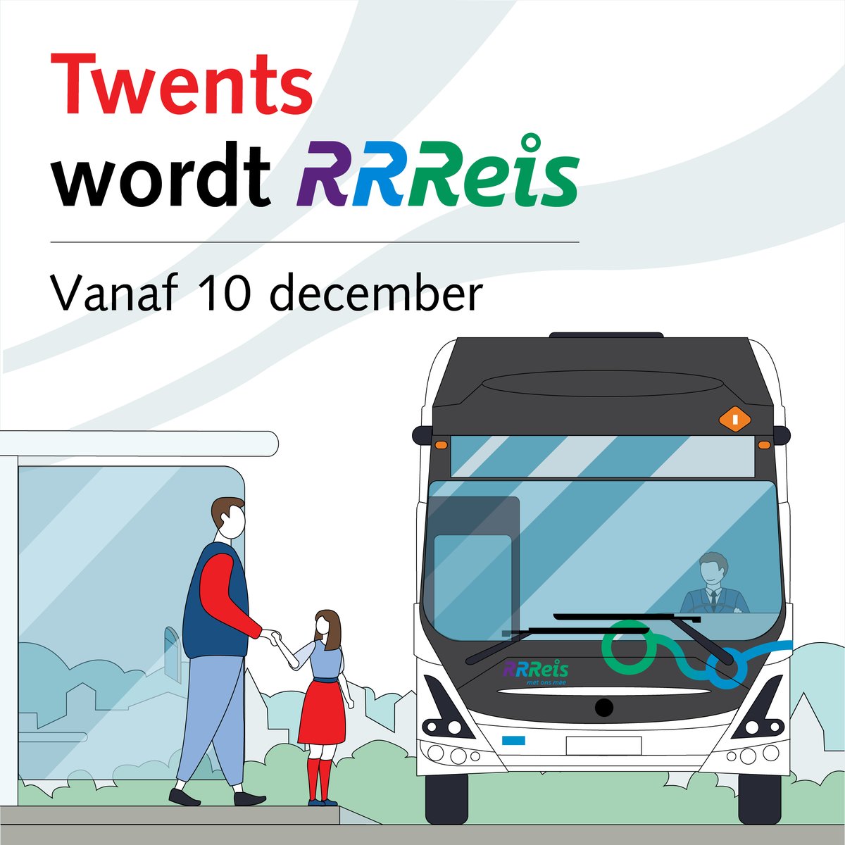 Tien jaar lang heeft Keolis met trots voor Twents gereden. Nog eventjes en er breekt een nieuw hoofdstuk aan: vanaf 10 december neemt Arriva het stokje over. Twents wordt RRReis. Bedankt fijne reizigers voor het reizen met Twents! Ga naar RRReis.nl voor meer info.