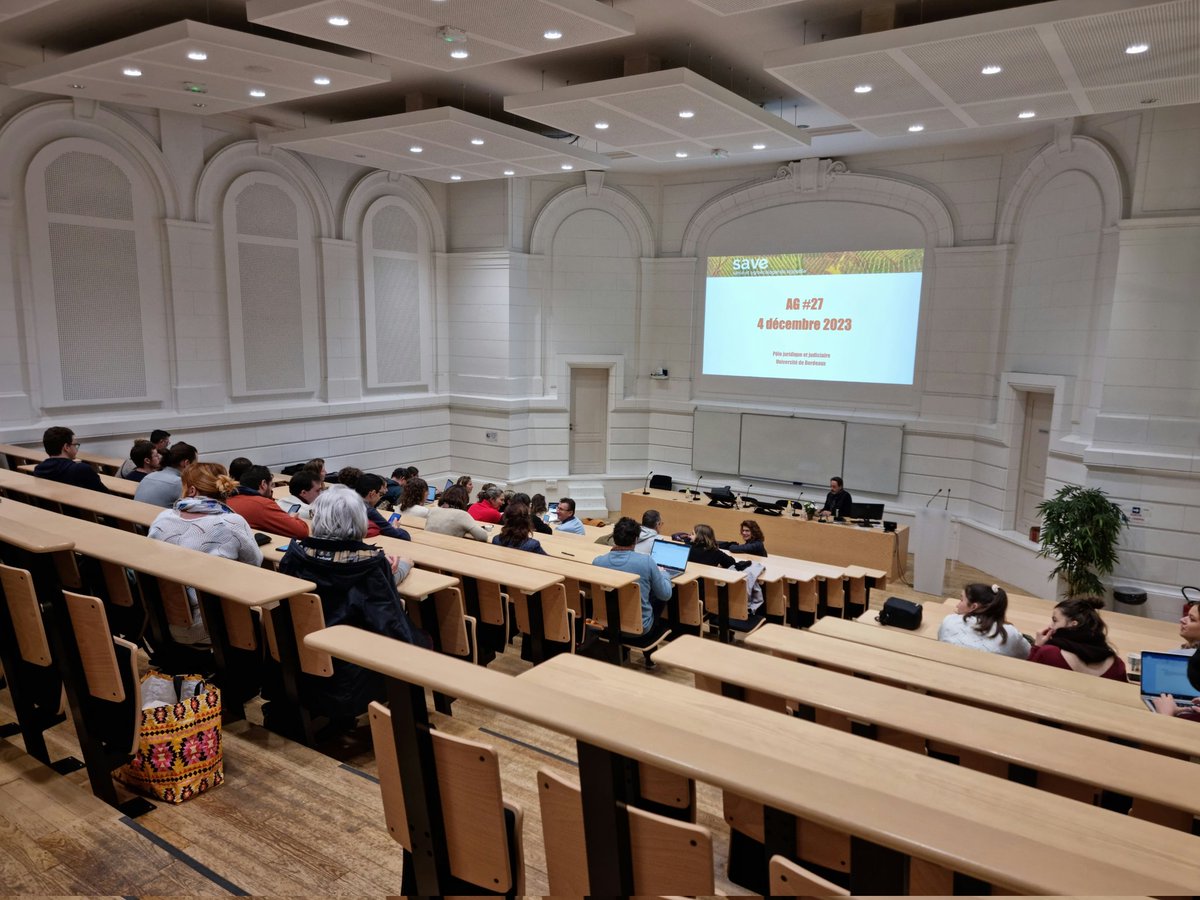 Chaque fin d'année un nouveau lieu! Cette année notre AG bilan 2023 se déroule au pôle juridique et judiciaire de l'université de Bordeaux.