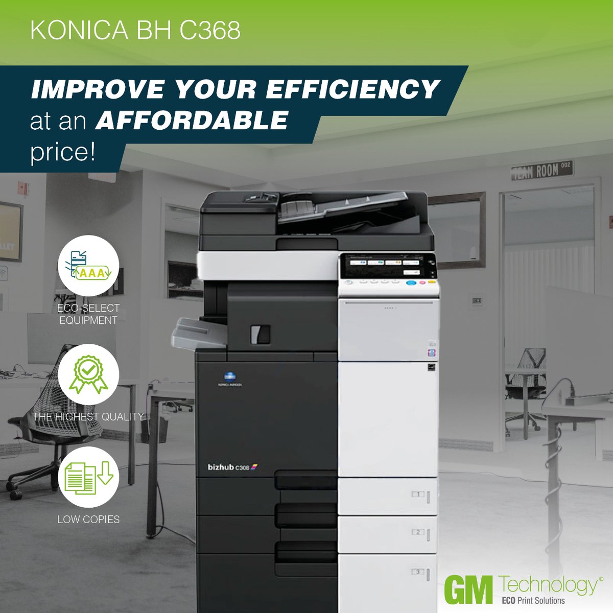 GMTechnology_'s tweet photo. Enjoy our 📢 limited offer ONLY FOR DECEMBER 📢 on second hand Konica Minolta BH C368 copiers 👇👇

Get only the machine or take advantage of our MACHINE ➕ R-GEN TONER SET COMBO.

Don't miss this opportunity 🔥Contact us now at export.contact@gmtechnology.es for more information https://t.co/96o1bPnihB