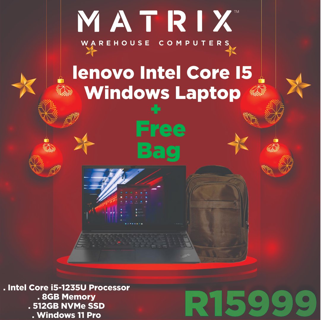 MatrixWarehouse's tweet image. Christmas is coming early with Lenovo! Get a free bag with your purchase.

.

.

.

.

.

#MatrixWarehouse #Lenovo #ChristmasSpecials #ChristmasSales #TechDeals