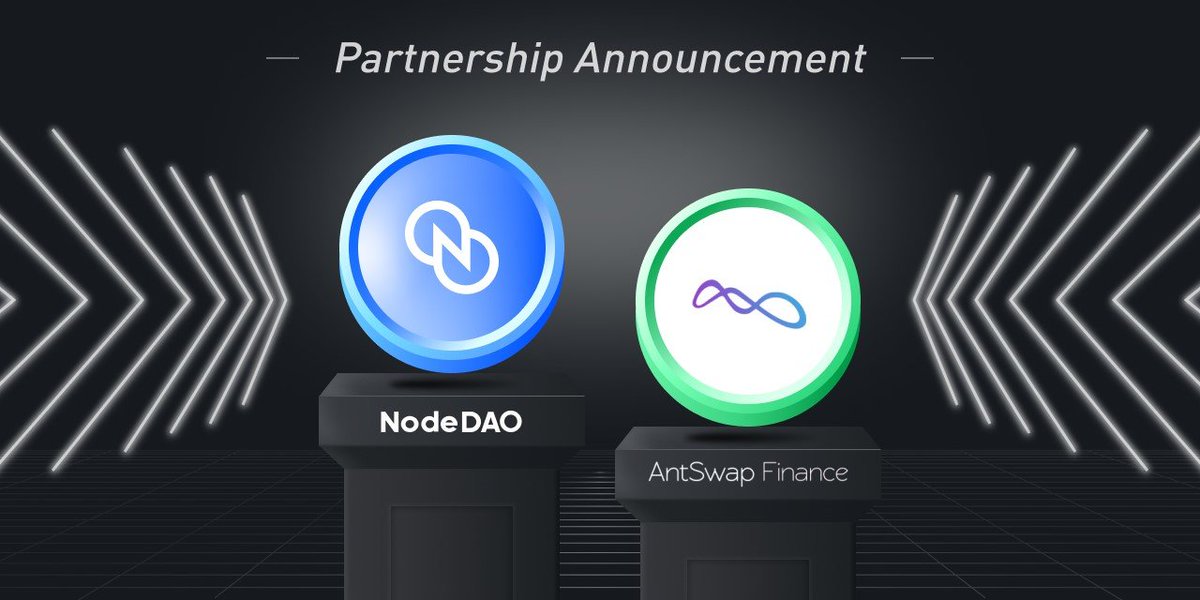 Node_DAO's tweet photo. 📢We are thrilled to announce our partnership with
@AntSwapfinance

AntSwap:  AntSwap is a decentralized platform that facilitates the seamless exchange of digital assets and NFTs.  
#NodeDAO #staking #Partnership #Web3 #Ethererum #filcoin #AntSwap https://t.co/b3DsjOf2Hx