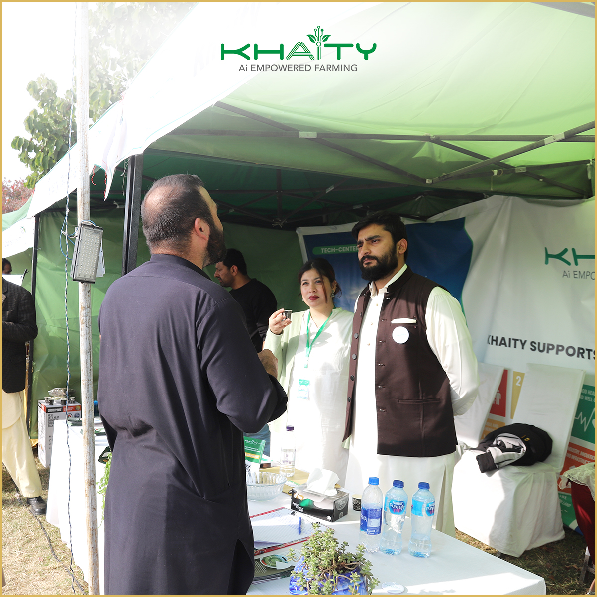 KhaityTech's tweet photo. On the second day of PakOlive National Gala 2023, the Khaity team enthusiastically engaged with supply chain specialists and olive oil traders, exploring potential collaborations for industry advancement.

@CIHEAMBari @iocolivenews  @OliveCulture1 @pakolive15 https://t.co/KSO4J7o5yI