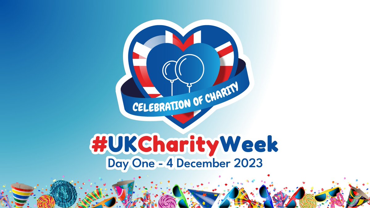 🎉 Good morning! Day 1 of #UKCharityWeek is here, and we're kicking it off with a bang! Today's theme is: #CelebrationOfCharity🎉 ! Share your favourite #charity moments that inspire you and spread the inspiration! 🌟