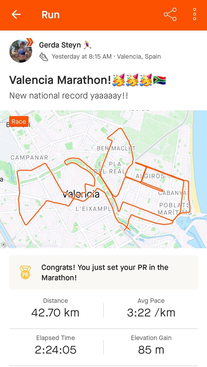 Experiences are temporary, but @Strava is FOREVER 🤣🤣 It was fun sharing all my preparations for @maratonvalencia on Strava. I hope you enjoyed following along😊