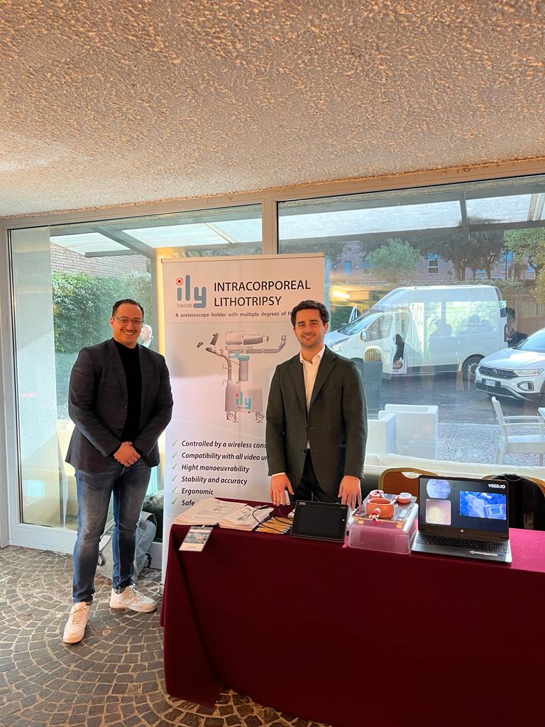 Housbow's tweet photo. Presentation of ILY Robot in Roma at "Update Technology in Urology" congress.

Honored to assist Pr Mauro De Dominicis and Dr @Akhundov  for a live surgery.

 With our partner #Endotecnica 

Let's destroy stones 🦾 🎮 in 🇮🇹

#MadeinFrance 🇫🇷
#Urology
#Endourology
#Robotics https://t.co/xBaQlQIYoN