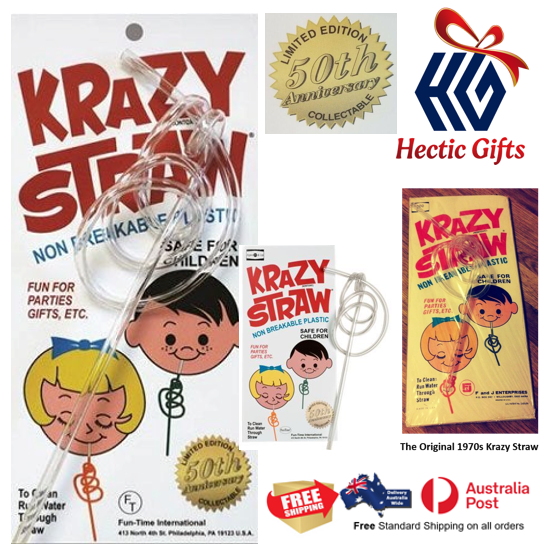 HecticGifts's tweet photo. To celebrate it’s 50th Anniversary the original Krazy Straw design is again available for a limited time complete with original packaging!
https://t.co/9StZZft6GO
#New #HecticGifts #LimitedEdition #Original #KrazyStraw #Fun #Loopy #Clear #DrinkingStraw #FreeShipping https://t.co/QOZwfBra4o