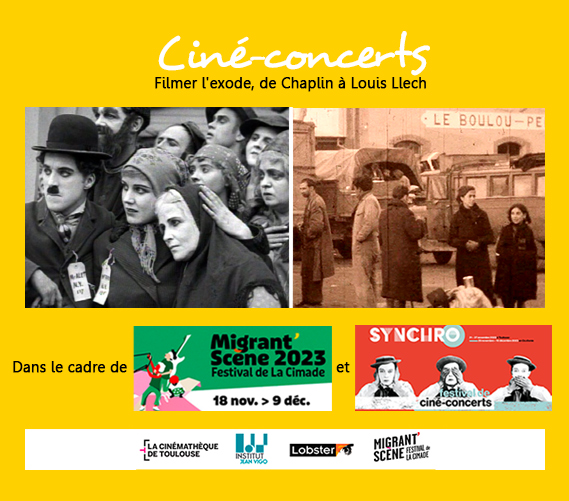 8 décembre - 20h30 - Arsénic de Gindou
Dans le cadre du festival Synchro de la <a href="/cinematheqtlse/">La Cinémathèque de Toulouse</a> et du festival Migrant’scène de <a href="/lacimade/">La Cimade</a> 
Ciné-concert avec Virgile Goller et son accordéon !
L’EMIGRANT de Charlie Chaplin
L’EXODE D’UN PEUPLE de Louis llech
gindoucinema.org