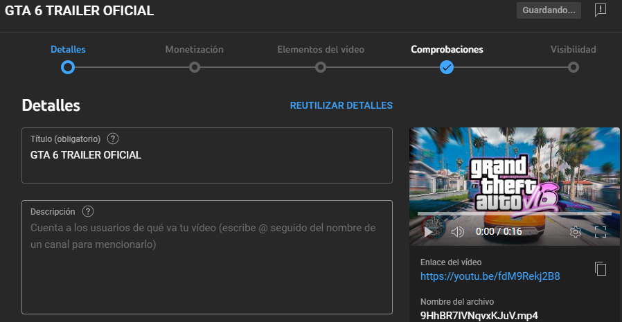 trashudo's tweet photo. Rockstar Games ahora mismo, subiendo el trailer de GTA 6 https://t.co/D4beqnBIFp