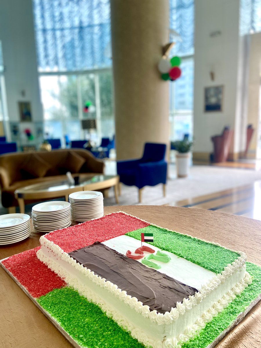 Concorde_Fuj's tweet photo. Let us celebrate this auspicious  occasion of UAE National Day and all the achievements with high spirits. 🇦🇪

Celebrating with our in-house guests and Concorde Hotel Team! 
♥️🖤💚🤍

Thank you for Celebrating with Us! ✨

#DiversityInUnity #EmaratiValor #UAENationalDay52 https://t.co/MpGODnsXQw
