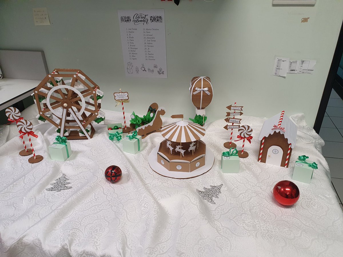 A wonderful Christmas period starting in the lab, thanks to Victorine!