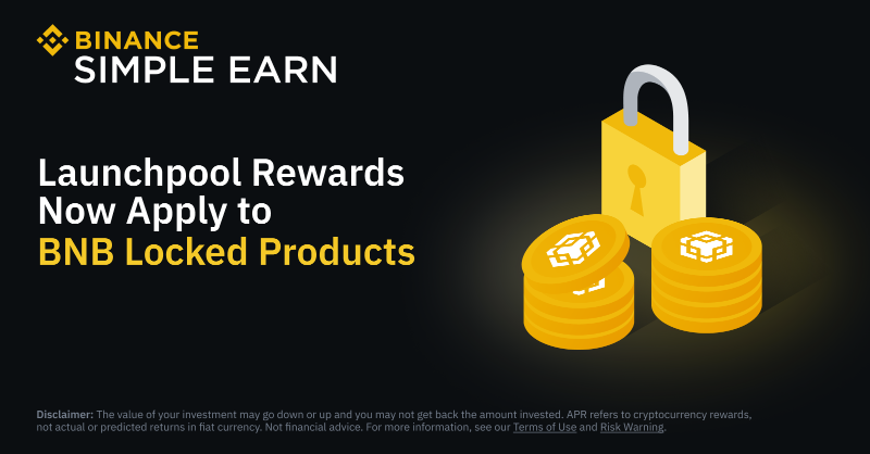 binance's tweet photo. #Binance extends Launchpool rewards to users with #BNB Locked Products positions.

Click here for full details ⤵️