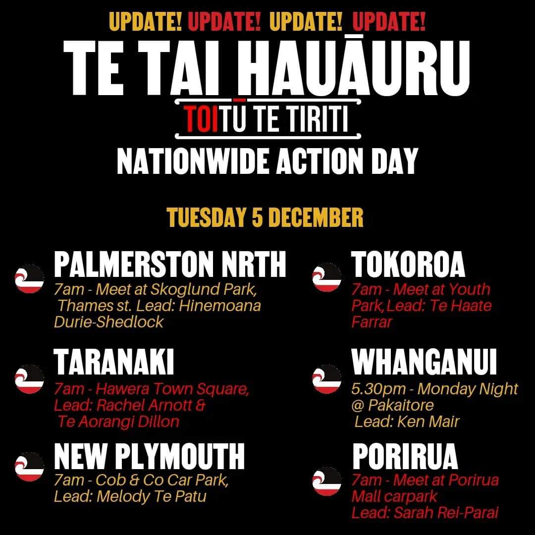 AFManawatu's tweet photo. Those in Palmy, meet at Skoglund Park with cars at 7am. Follow instructions of marshals. If you don't have a car, meet at the PNCC building. Some of us will be there at 7:30 to meet the carkoi. ✊🔥 
Ka whawhai tonu mātou mō te āke āke āke! https://t.co/MSTmW7H0uq