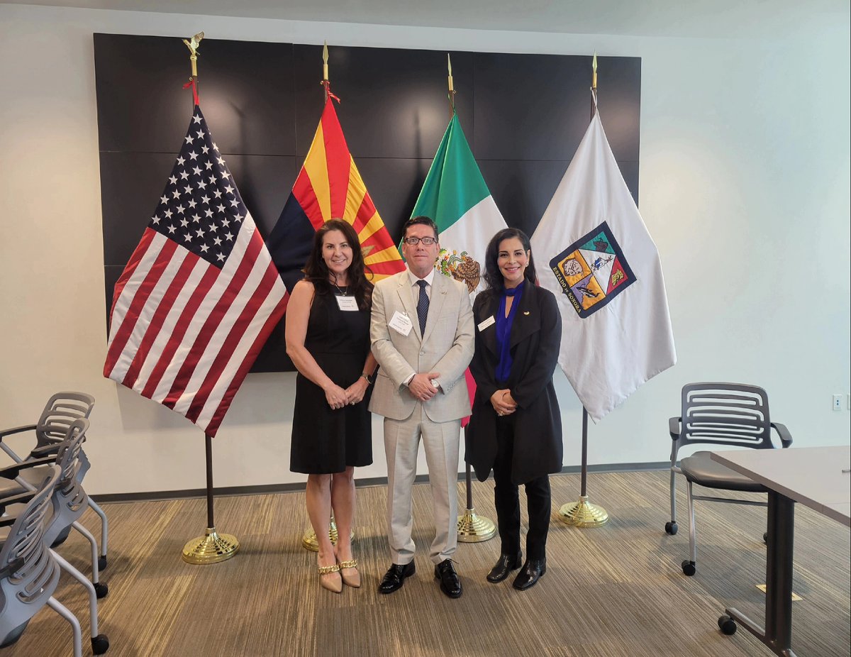 CIMALawGroup's tweet photo. Our managing attorney, Ayensa Millan, attended her first Binational Interplenary as a Commissioner of the Arizona-Mexico Commission with Arizona Governor Katie Hobbs and Sonora Governor Alfonso Durazo. And even got to celebrate a good friend's birthday, Congressman Ruben Gallego. https://t.co/uWmVcZS3bX