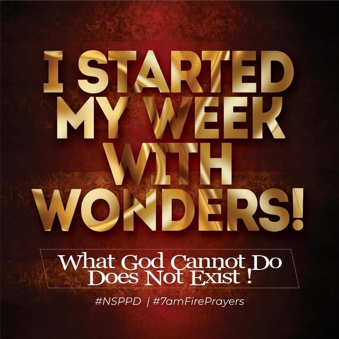 UdemeJames85's tweet image. I STARTED MY WEEK WITH WONDERS !
What God Cannot Do Does Not Exist !!
#NSPPD #7amFirePrayers
#StreamsOfJoyAbuja