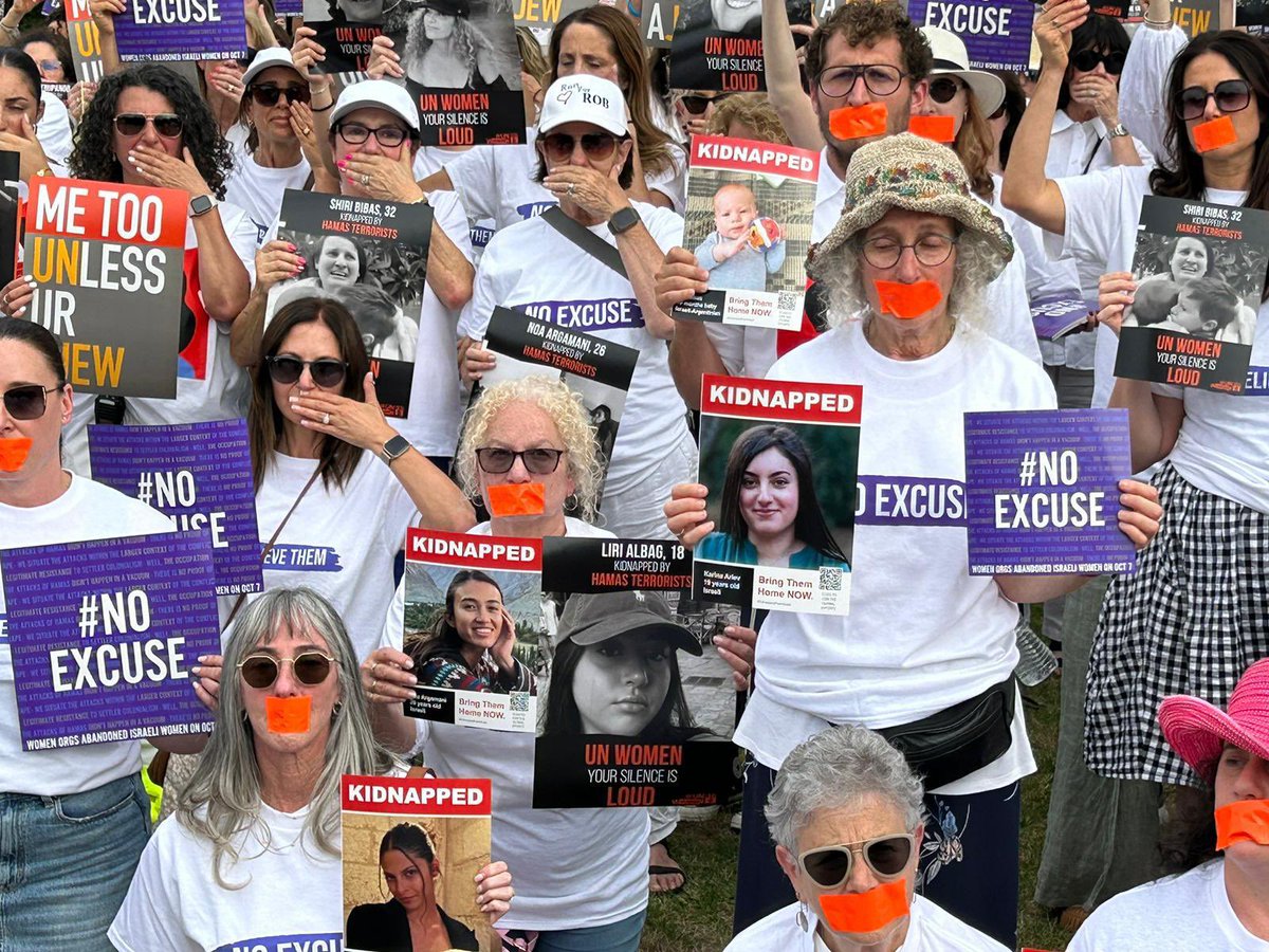 KerenZelwer's tweet photo. Melbourne community says it’s time to call out the brutal murder, rape and hostage taking of women and children on October 7. We call out the women’s organisations who have not stood up.  #NoExcuse https://t.co/tOelnX0iBI