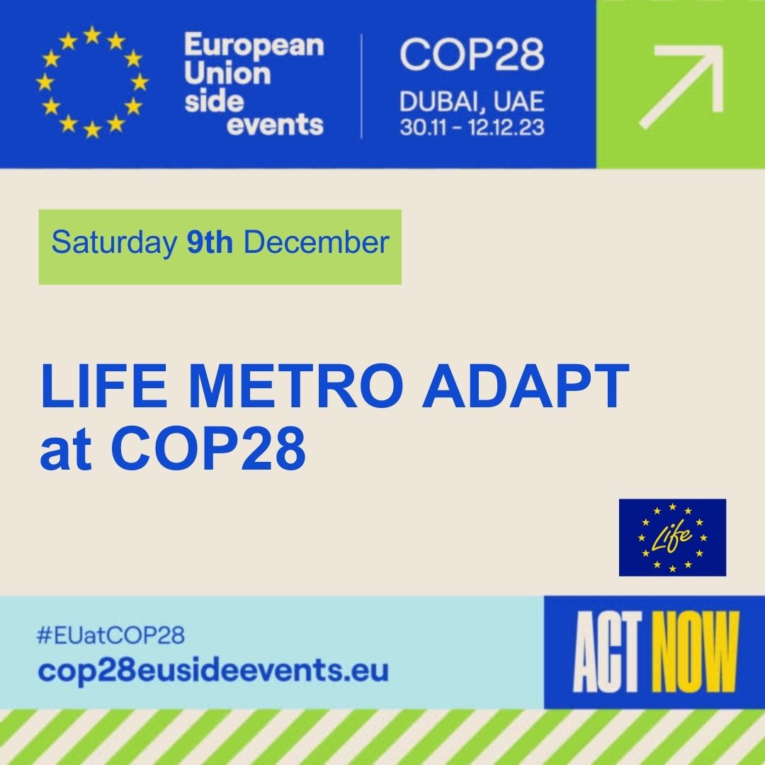 Helping cities adapt to #ClimateChange with #LIFEAwards23 winner @LIFEMetroAdapt!🌍 🌡️ This #LIFEProject reduces flooding risk in Milan 🇮🇹 using #NatureBasedSolutions🌊 Join their session at #COP28 on 9 December! 📍 Italian Pavilion 👉 europa.eu/!n6NxmW #EUatCOP28