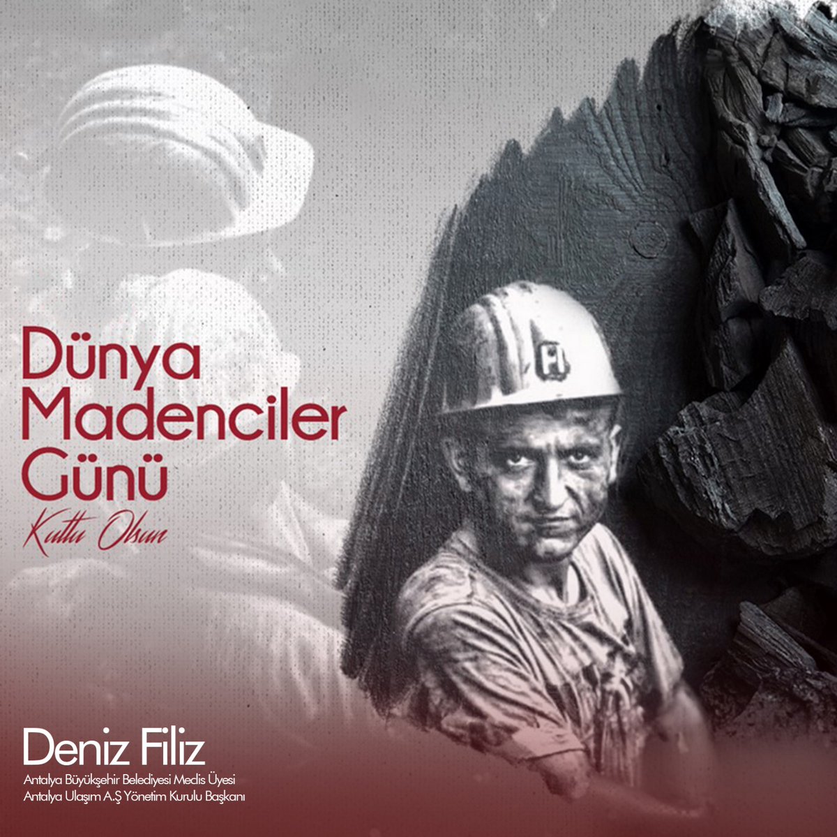 Karanlığı emekleri ile aydınlatan madencilerin 4 Aralık #DünyaMadencilerGünü kutlu olsun.